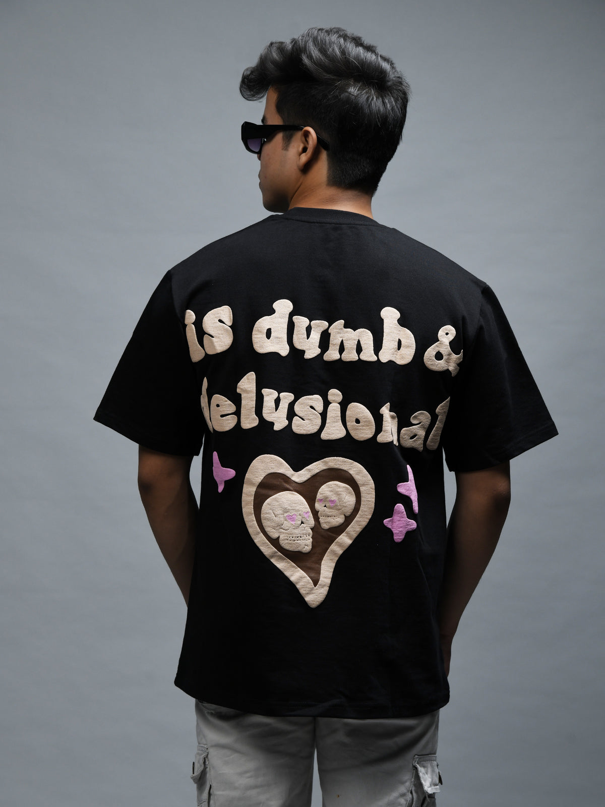 True Love (BLACK) Oversized T-Shirt 240gsm