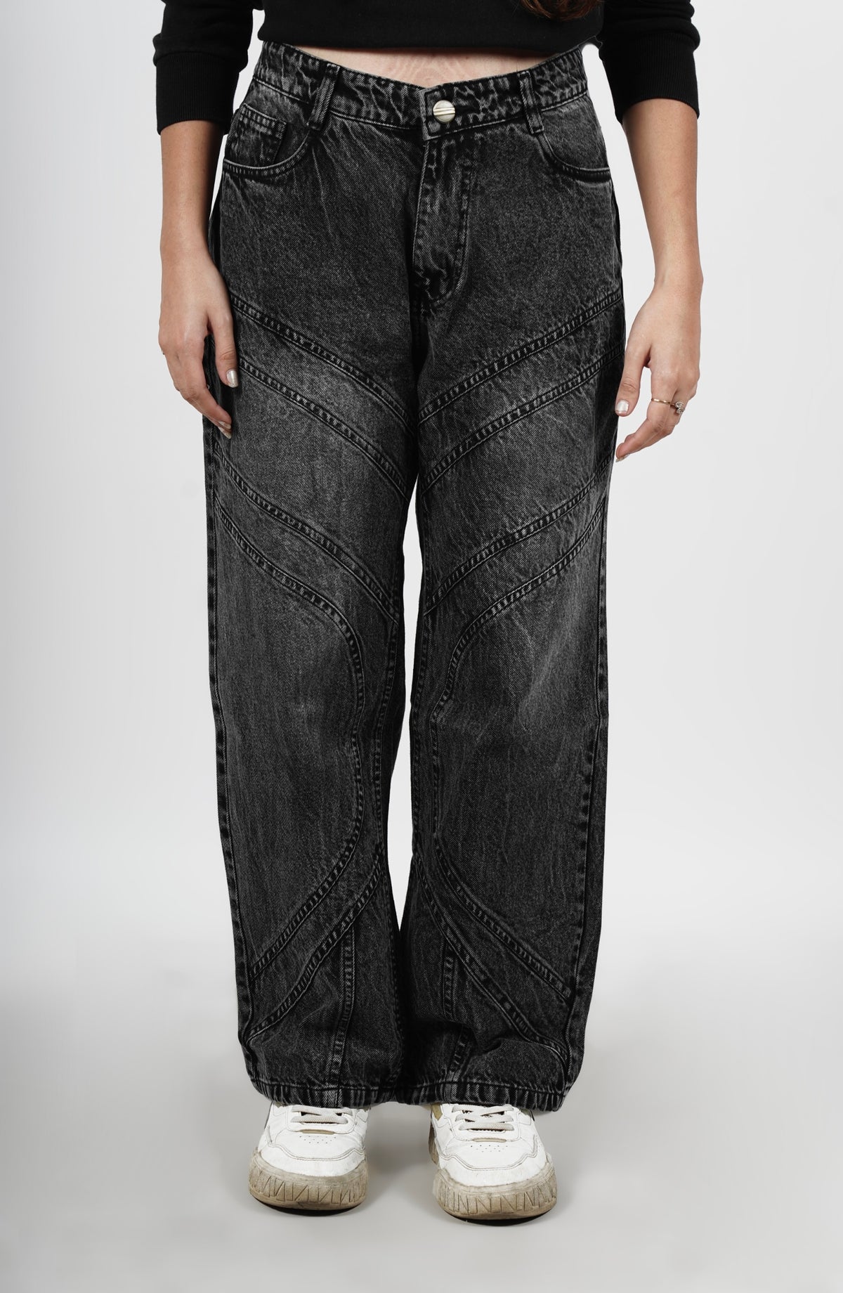 STONE WASHED UNISEX DENIMS