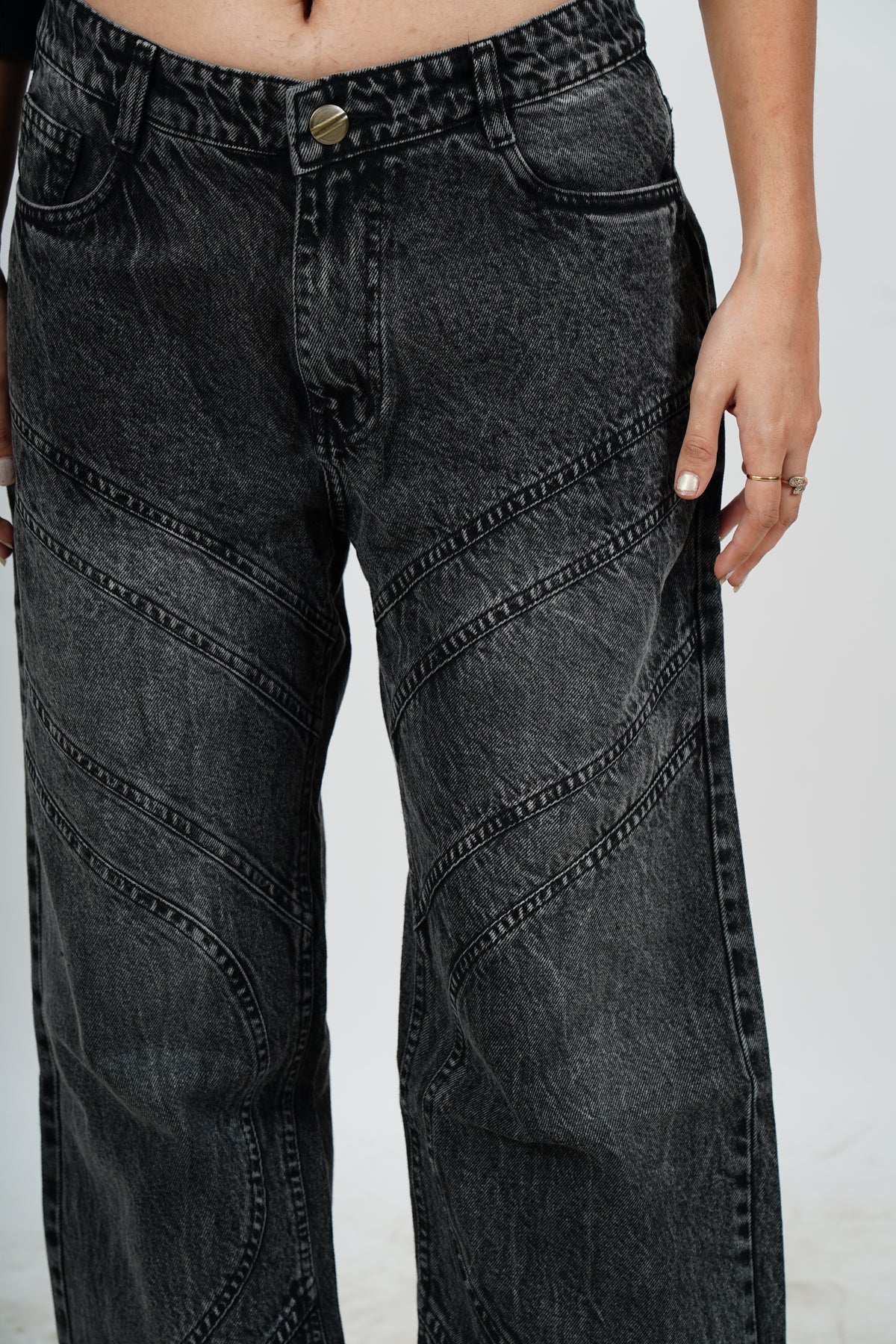 STONE WASHED UNISEX DENIMS