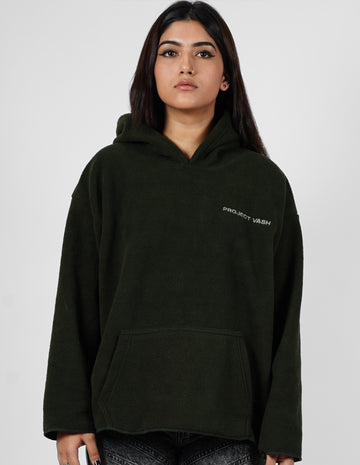 BASIC SHERPA UNISEX HOODIE (SEA GREEN)