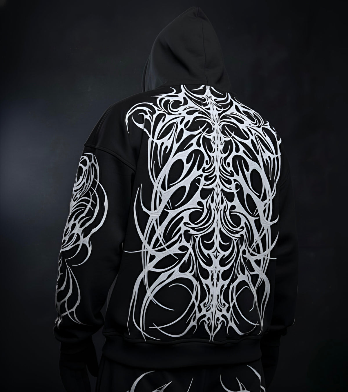 Zerox Zipper Hoodie (Black)