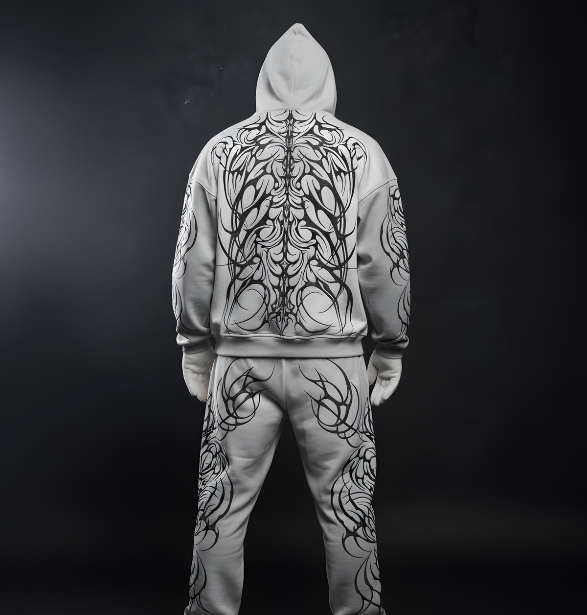 Zerox Zipper Hoodie (Light Grey)