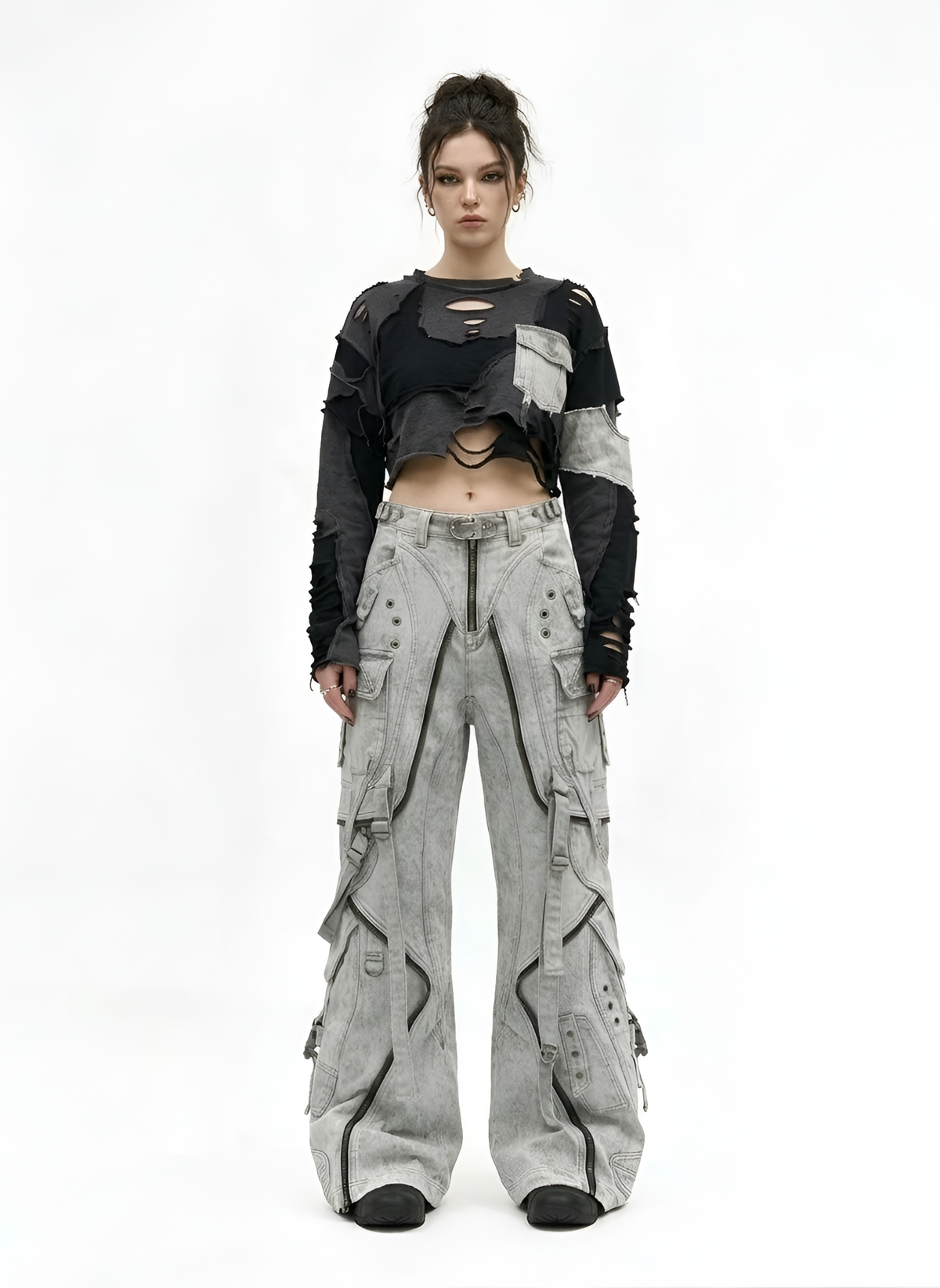 Grade-5 Metal Denims (Iced-Silver)
